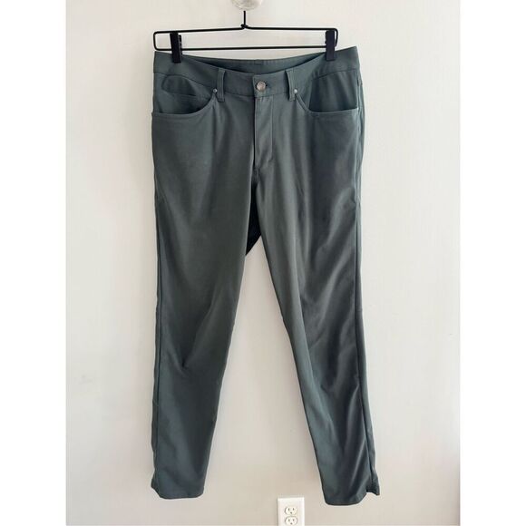 Lululemon ABC Slim Fit Pant Warpstreme Gray Sage, Size 31 - Picture 7 of 10